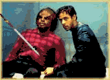 worf getting his head cut off